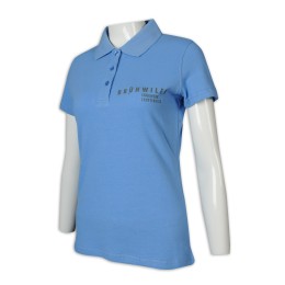 P1224 Formulates Polo T-shirt Women's Short Sleeve Logo Polo T-shirt Manufacturer with 3 Button Lapels P1224 Formulates Polo T-shirt Women's Short Sleeve Logo Polo T-shirt Manufacturer with 3 Button Lapels